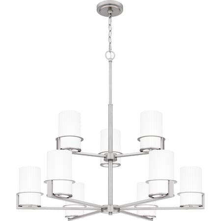Quoizel Seymour Chandelier 9 Lights Brushed Nickel SEY5032BN
